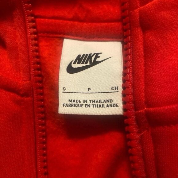 Red Nike Zip Up Jacket Small - Picture 2 of 4